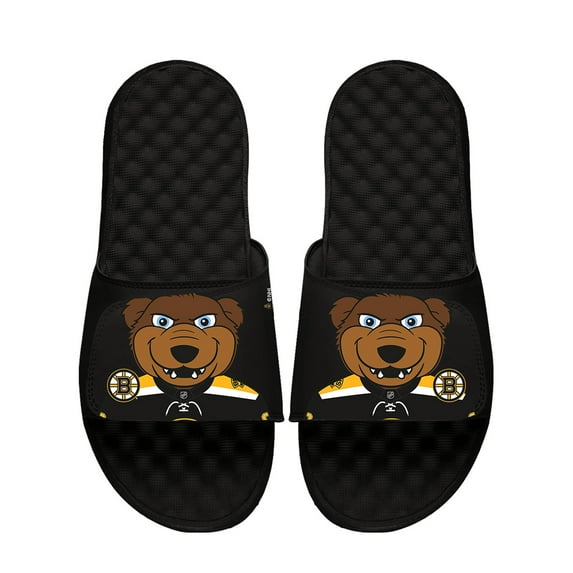 Youth ISlide Black Boston Bruins Team Mascot Slide Sandals