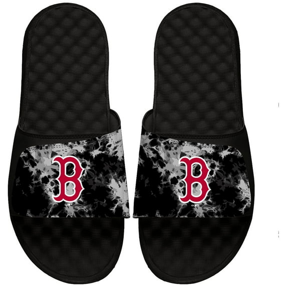 Youth ISlide Black Boston Red Sox Acid Wash Slide Sandals