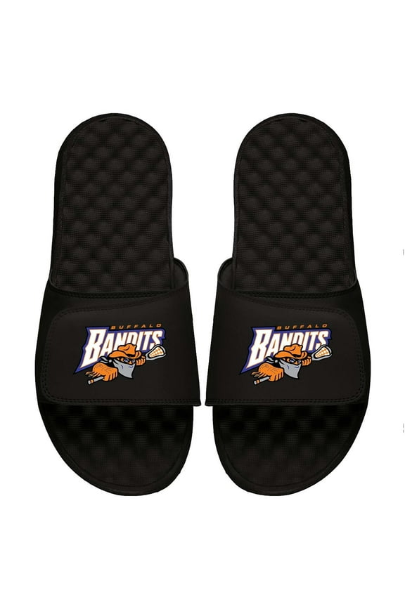 Youth ISlide Black Buffalo Bandits Primary Logo Slide Sandals