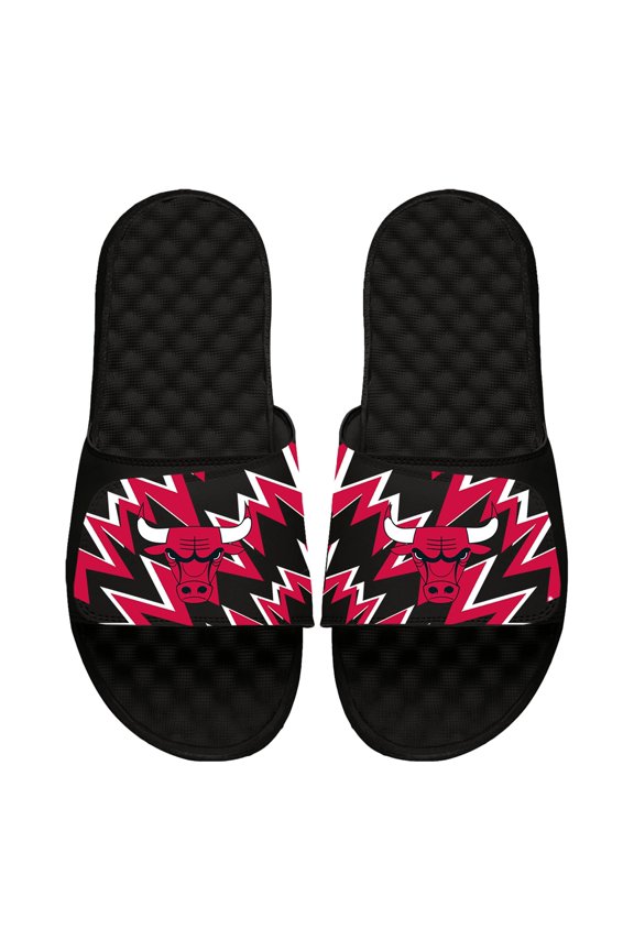 Youth ISlide Black Chicago Bulls High Energy Slide Sandals