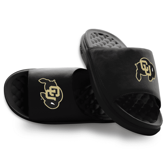 Youth ISlide Black Colorado Buffaloes Primary Motive Slide Sandals