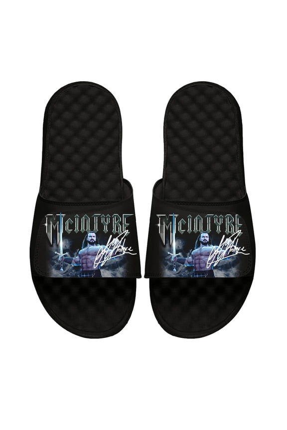 Youth ISlide Black Drew McIntyre Collage Slide Sandals