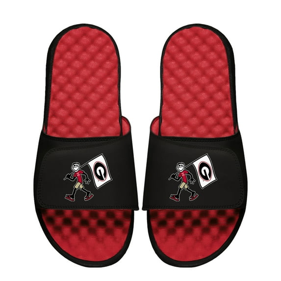Youth-ISlide Black Georgia Bulldogs Life is Good Slide Sandals