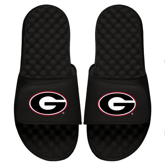 Youth ISlide Black Georgia Bulldogs Primary Logo Slide Sandals