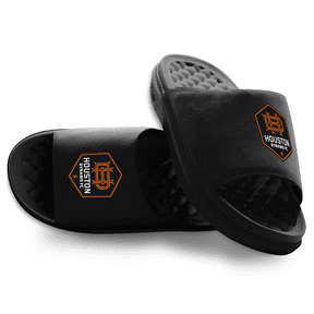 Youth ISlide Black Houston Dynamo FC Primary Motive Slide Sandals
