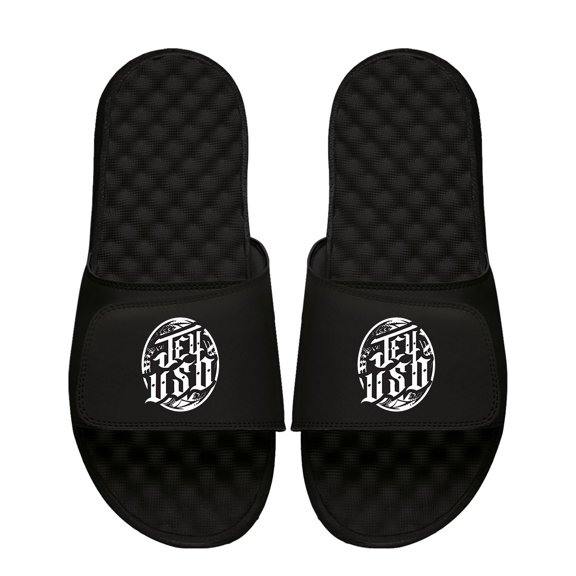 Youth ISlide Black Jey Uso Wordmark Logo Slide Sandals