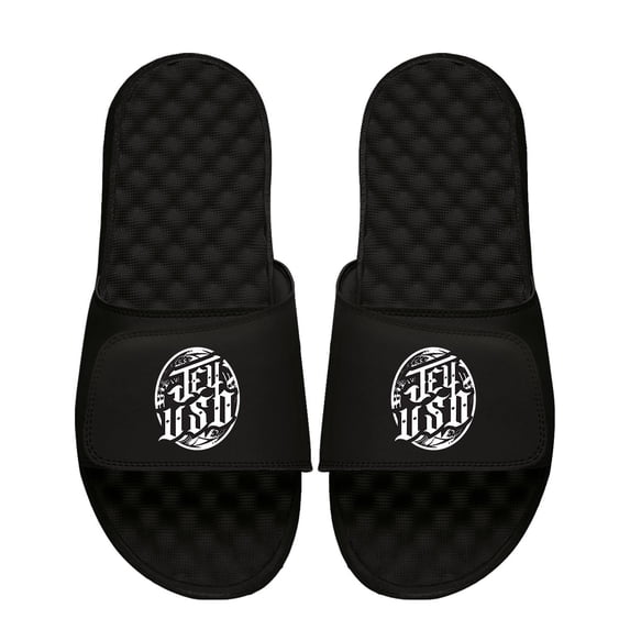 Youth ISlide Black Jey Uso Wordmark Logo Slide Sandals