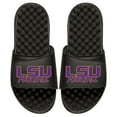 thumbnail image 1 of Youth ISlide Black LSU Tigers Football Stacked Slide Sandals, 1 of 1