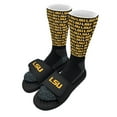 thumbnail image 1 of Youth ISlide Black LSU Tigers Pattern Sock & Slide Bundle, 1 of 2