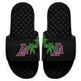 thumbnail image 1 of Youth ISlide Black Los Angeles Lakers Local City Patch Design Slide Sandals, 1 of 1