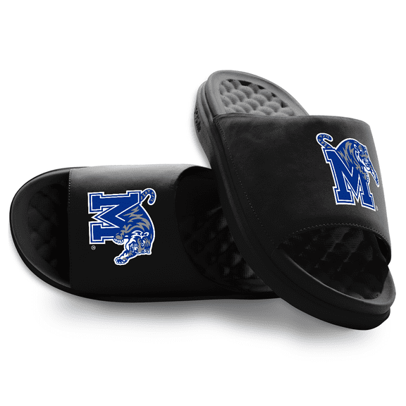 Youth ISlide Black Memphis Tigers Primary Motive Slide Sandals