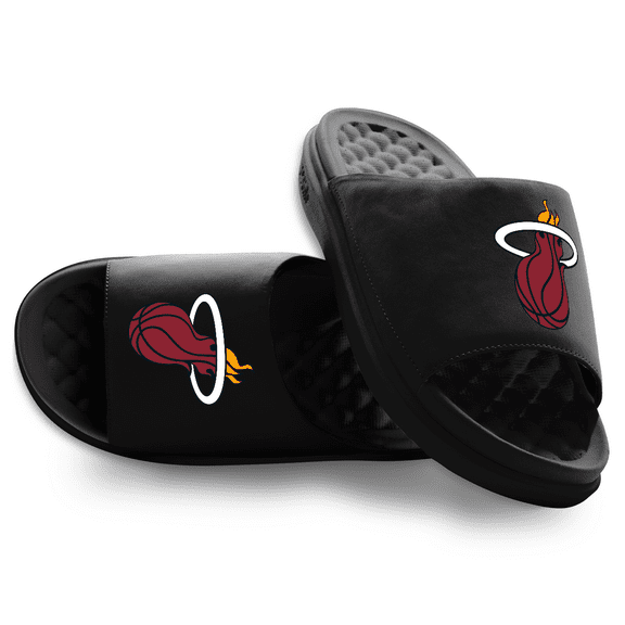 Youth ISlide Black Miami Heat Primary Motive Slide Sandals