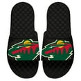 thumbnail image 1 of Youth ISlide Black Minnesota Wild Blown Up Logo Slide Sandals, 1 of 1
