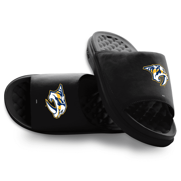 Youth ISlide Black Nashville Predators Primary Motive Slide Sandals