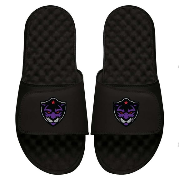 Youth ISlide Black Panther City Lacrosse Club Primary Logo Slide Sandals
