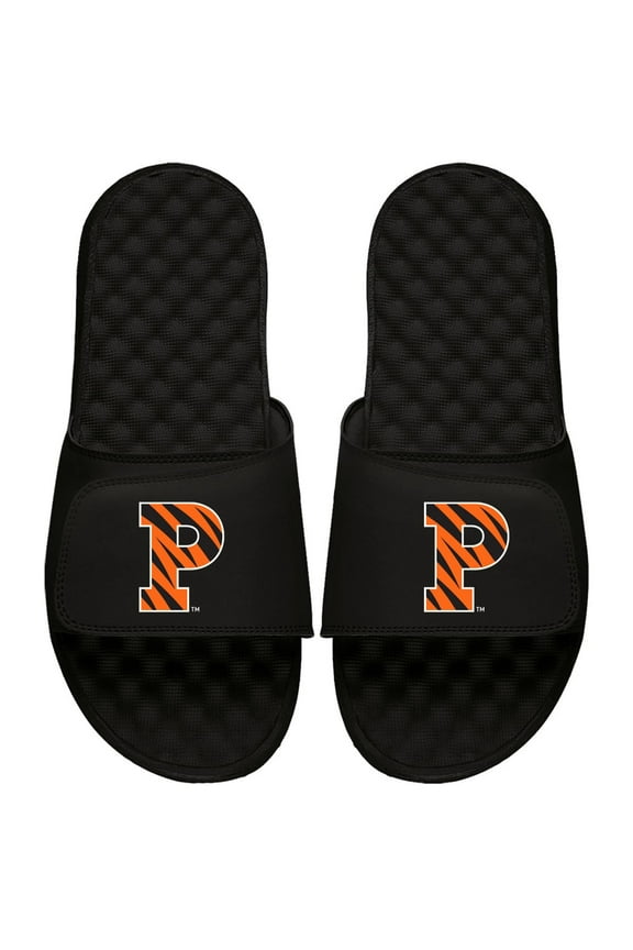 Youth ISlide Black Princeton Tigers Primary Logo Slide Sandals