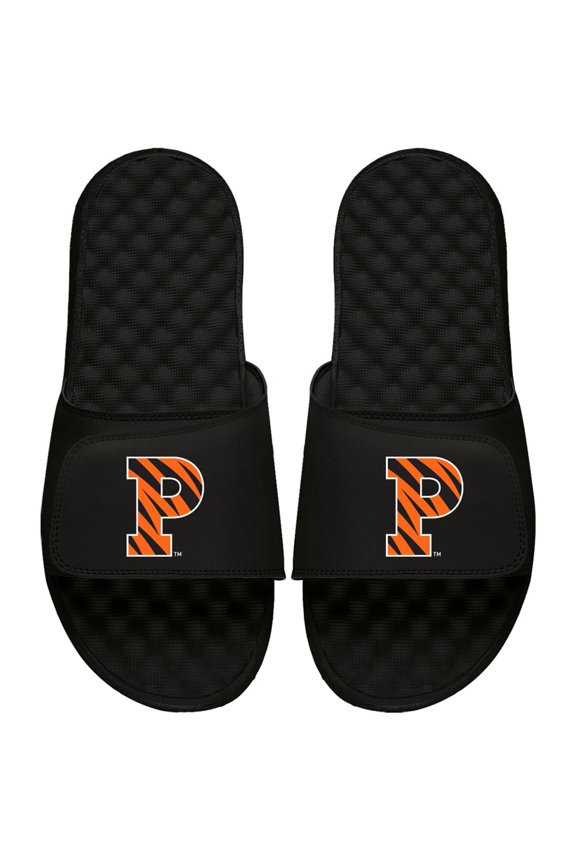 Youth ISlide Black Princeton Tigers Primary Logo Slide Sandals