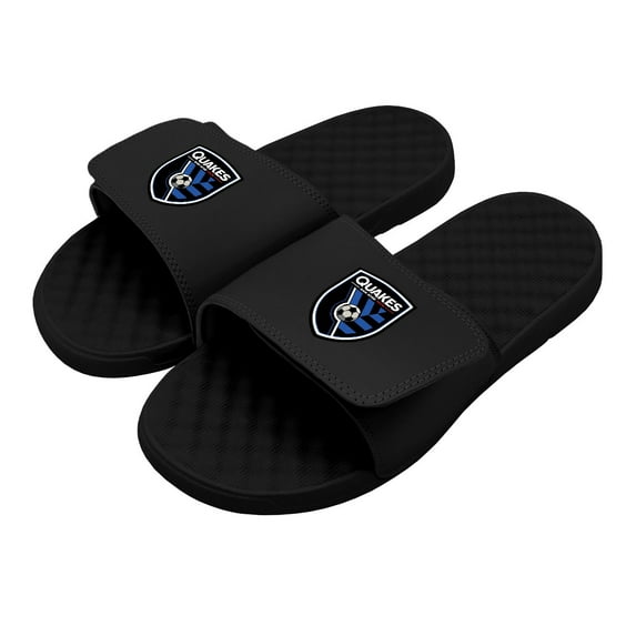 Youth ISlide Black San Jose Earthquakes Primary Logo Slide Sandals