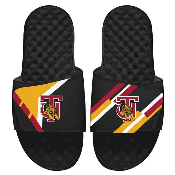 Youth ISlide Black Tuskegee Golden Tigers Varsity Starter Jacket Slide Sandals
