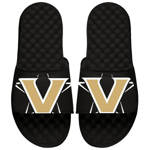 Youth ISlide Black Vanderbilt Commodores Blown Up Slide Sandals