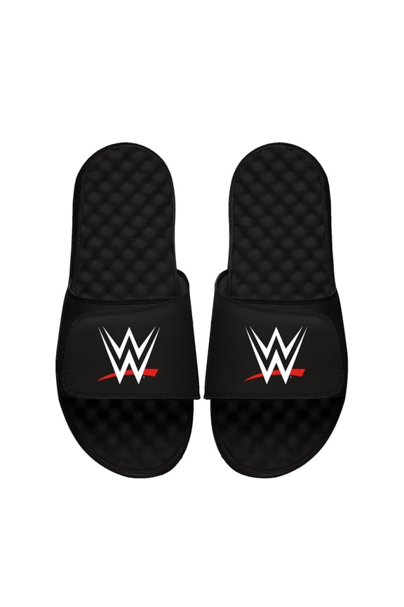 Youth ISlide Black WWE Logo Slide Sandals