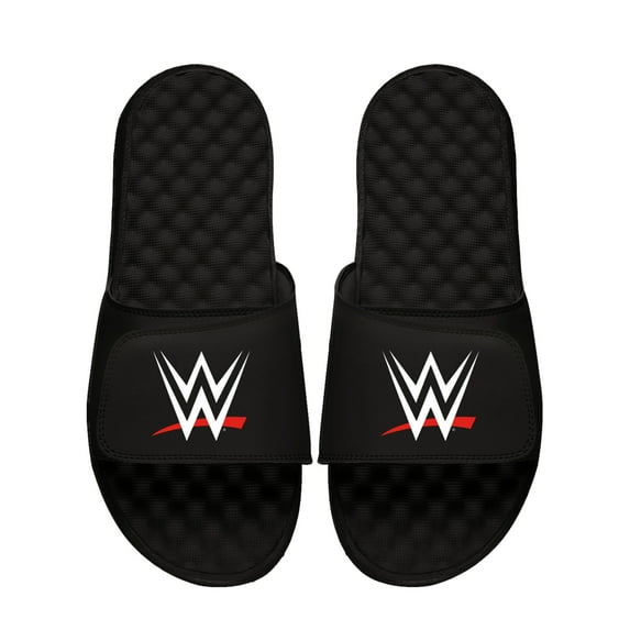 Youth ISlide Black WWE Logo Slide Sandals