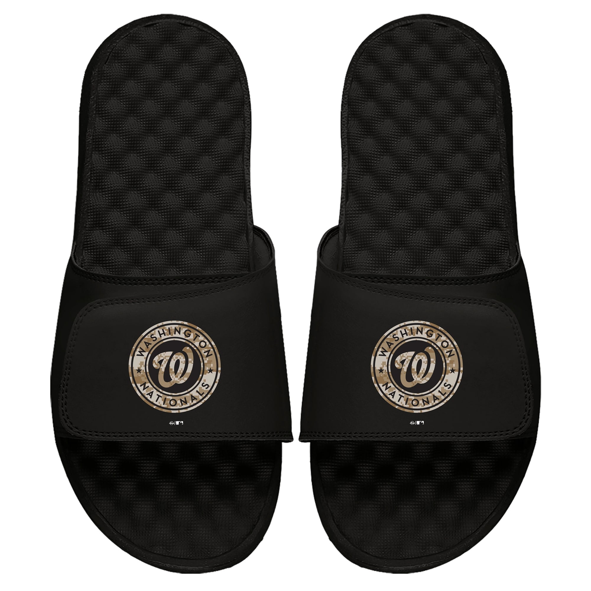 Sovereign Nation Black and White Men's Slide Sandals main image 1