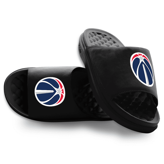 Youth ISlide Black Washington Wizards Primary Motive Slide Sandals