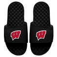 thumbnail image 1 of Youth ISlide Black Wisconsin Badgers Primary Logo Slide Sandals, 1 of 1