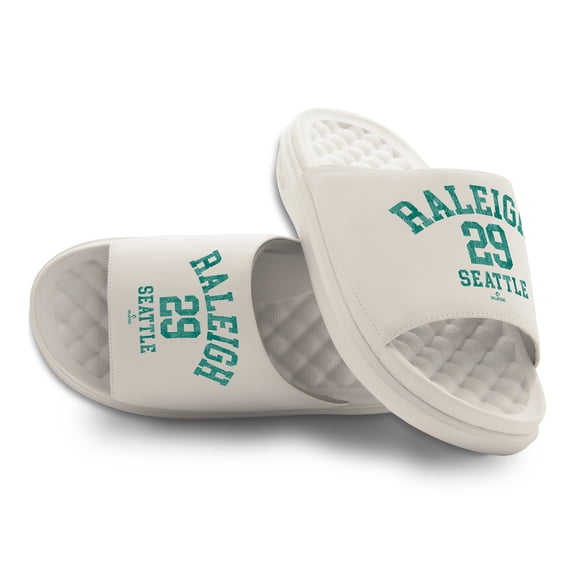 Youth ISlide Cal Raleigh Name & Number Stack Motive Slide Sandals