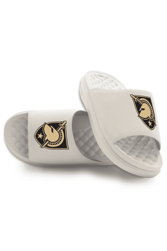 Youth ISlide Cream Army Black Knights Primary Motive Slide Sandals
