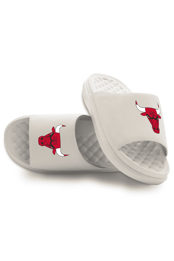 Youth ISlide Cream Chicago Bulls Primary Motive Slide Sandals