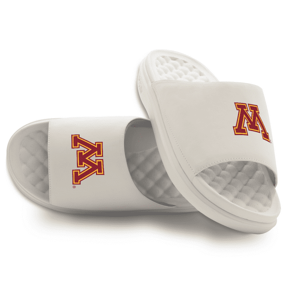 Youth ISlide Cream Minnesota Golden Gophers Primary Motive Slide Sandals
