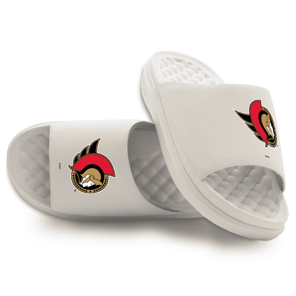 Youth ISlide Cream Ottawa Senators Primary Motive Slide Sandals