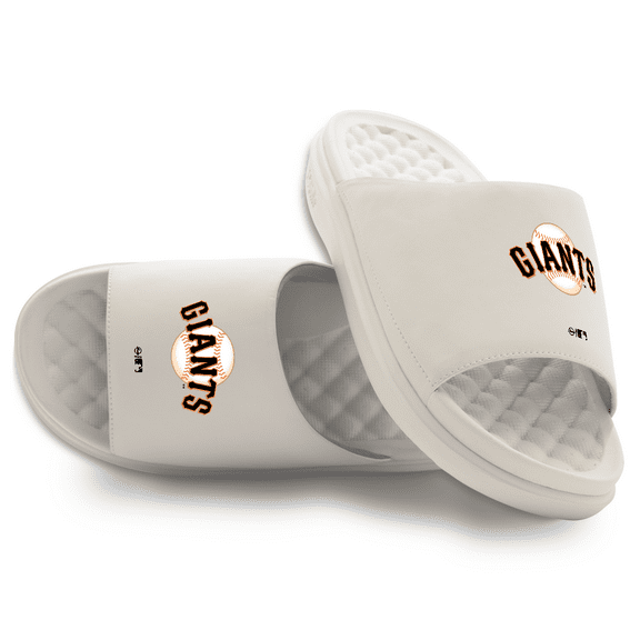 Youth ISlide Cream San Francisco Giants Primary Motive Slide Sandals