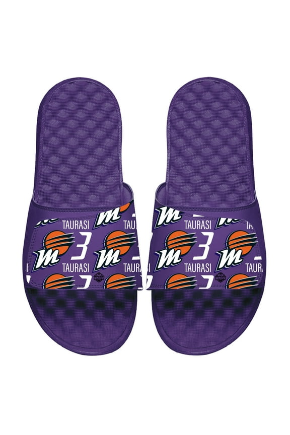 Youth ISlide Diana Taurasi Purple Phoenix Mercury Team Pattern Slide Sandals