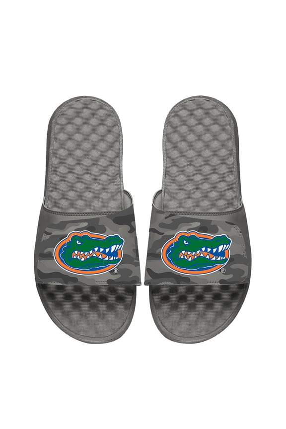 Youth ISlide Gray Florida Gators Camo Slide Sandals
