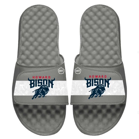 Youth ISlide Gray Howard Bison OHT Military Appreciation Slide Sandals