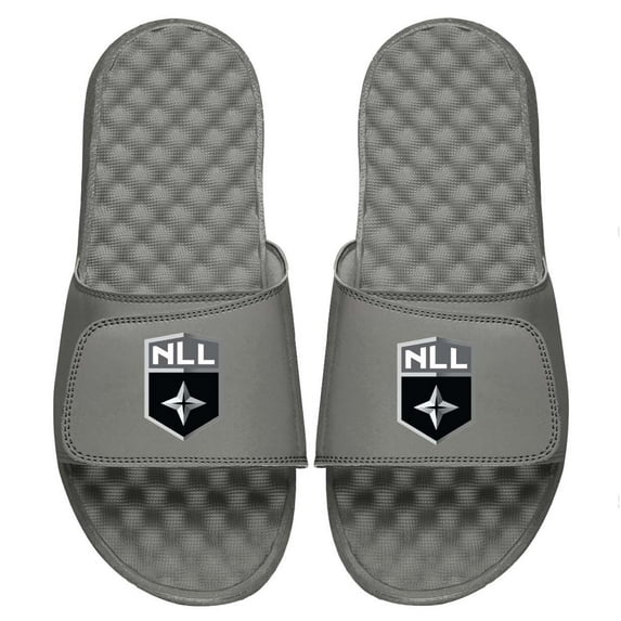 Youth ISlide Gray NLL Primary Logo Slide Sandals