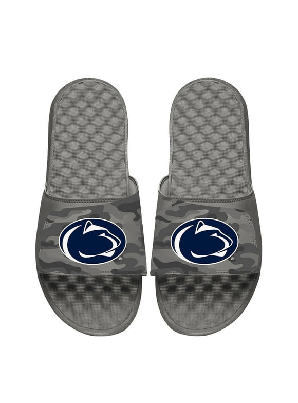 Youth ISlide  Gray Penn State Nittany Lions Camo Slide Sandals