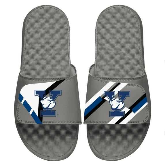 Youth ISlide Gray Yale Bulldogs Varsity Starter Jacket Slide Sandals
