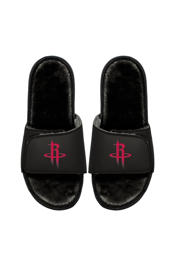 Youth ISlide  Houston Rockets Logo Fur Slide Sandals