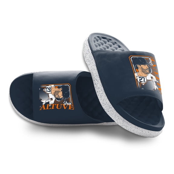 Youth ISlide Jose Altuve Houston Astros Player Portrait Slide Sandals