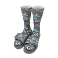 thumbnail image 1 of Youth ISlide Los Angeles Dodgers Chalk Socks & Slide Sandals Bundle, 1 of 3