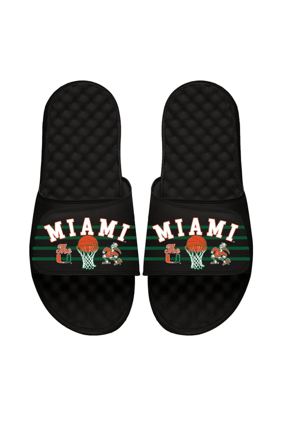 Youth-ISlide  Miami Hurricanes Collage Basketball Slide Sandals