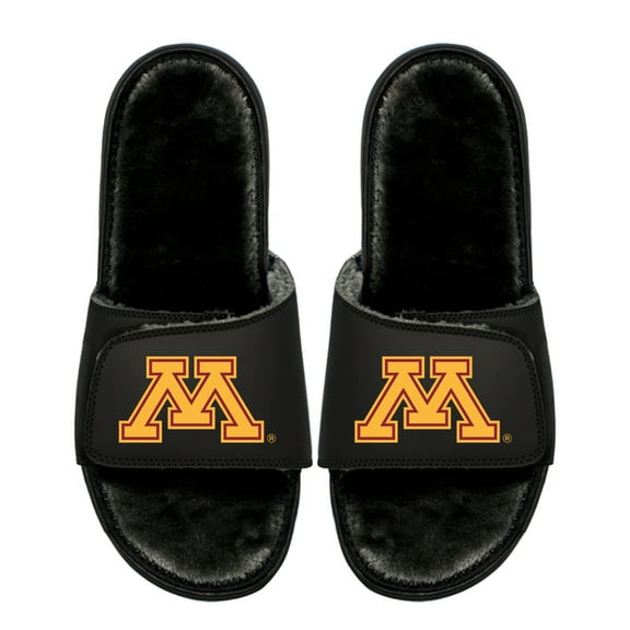 Youth ISlide Minnesota Golden Gophers Logo Fur Slide Sandals