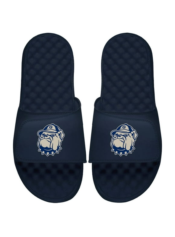 Youth ISlide Navy Georgetown Hoyas Mascot Slide Sandals