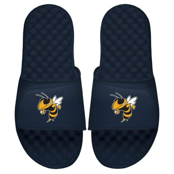Youth ISlide Navy Georgia Tech Yellow Jackets Mascot Slide Sandals