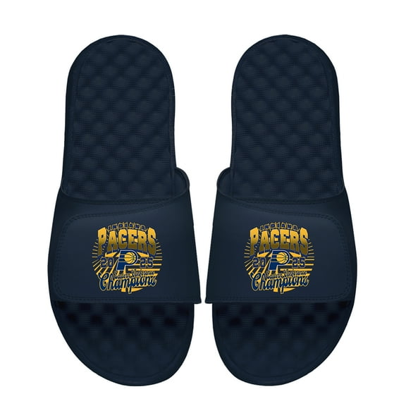 Youth ISlide Navy Indiana Pacers 2025 Eastern Conference Champions Slide Sandals