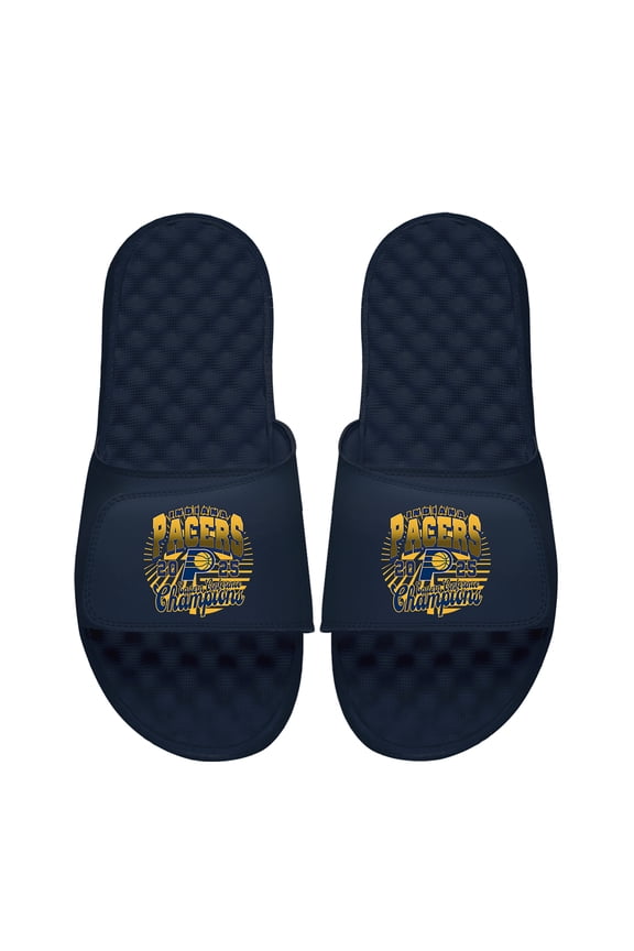 Youth ISlide Navy Indiana Pacers 2025 Eastern Conference Champions Slide Sandals